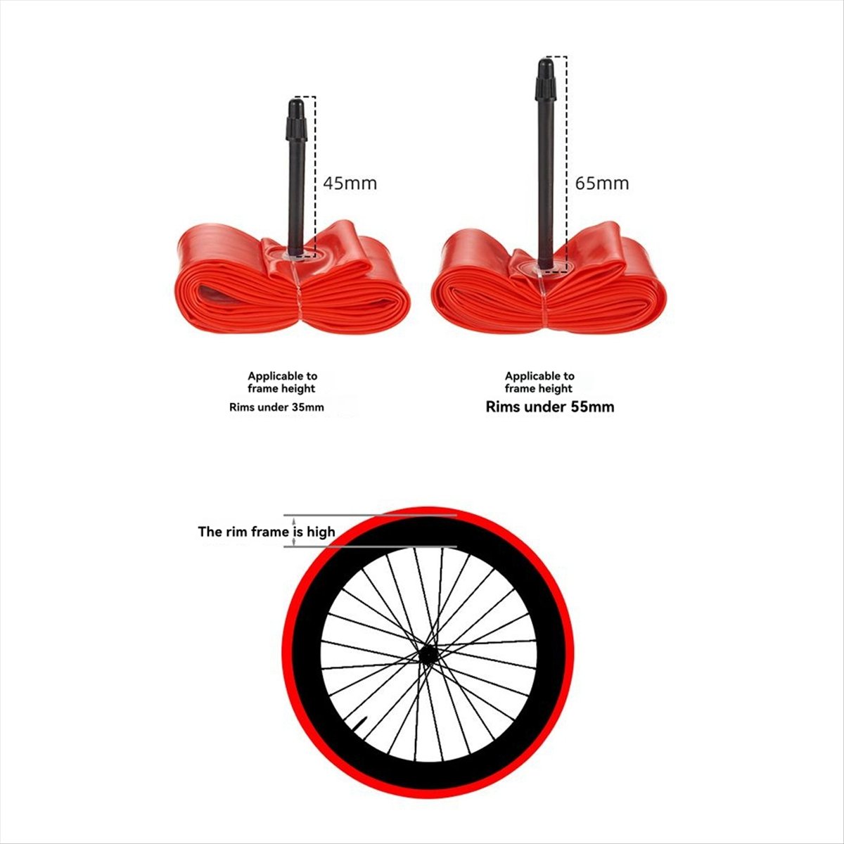 Gravel Bike Tires - Chambre à air TPU T34C pour